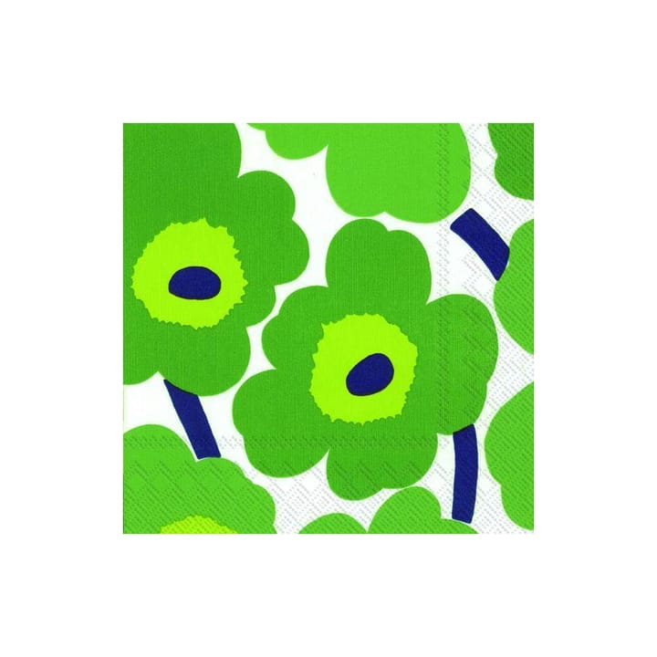 Unikko servett 33x33 cm 20-pack, Grön Marimekko