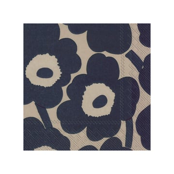 Marimekko Unikko servett 33×33 cm 20-pack Linen-blue