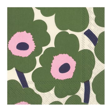 Marimekko Unikko servett 33×33 cm 20-pack Mörkgrön