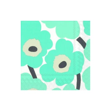 Marimekko Unikko servett 33×33 cm 20-pack Turkos