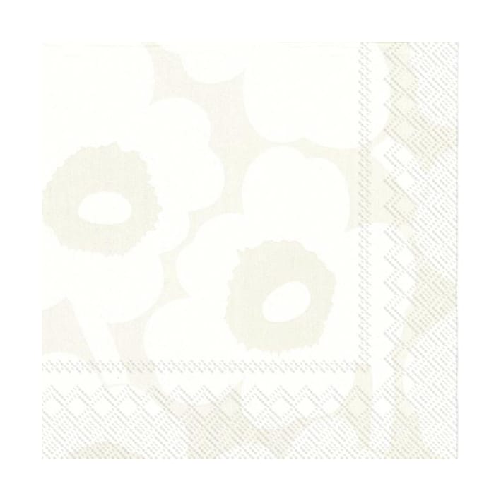 Unikko servett 33x33 cm 20-pack, White-grey Marimekko