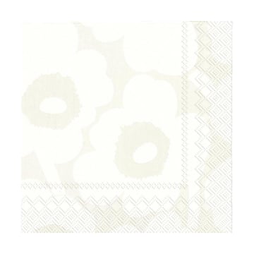 Marimekko Unikko servett 33×33 cm 20-pack White-grey