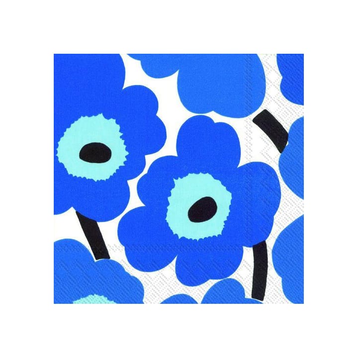 Unikko servett 40x40 cm 20-pack - Blå - Marimekko