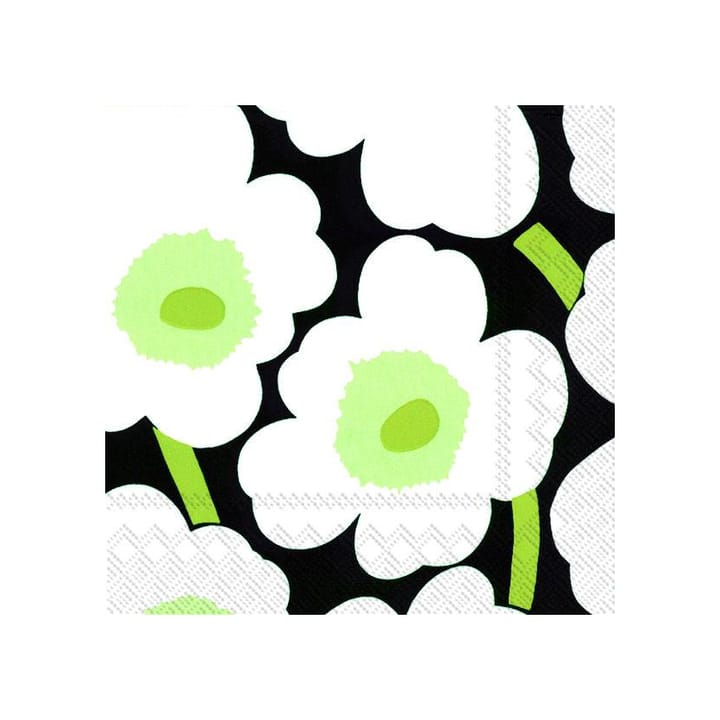 Unikko servett 40x40 cm 20-pack, Svart Marimekko