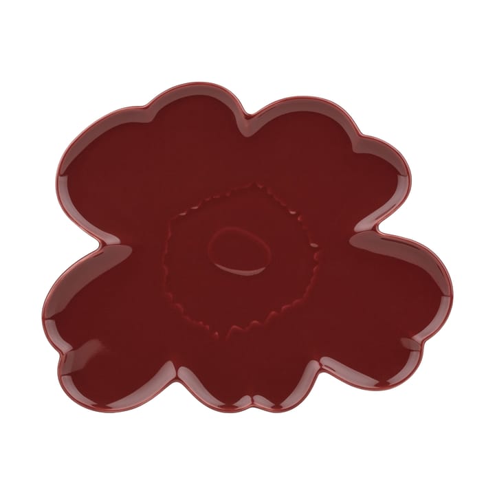 Unikko Shape fat 32 cm - Burgundy - Marimekko