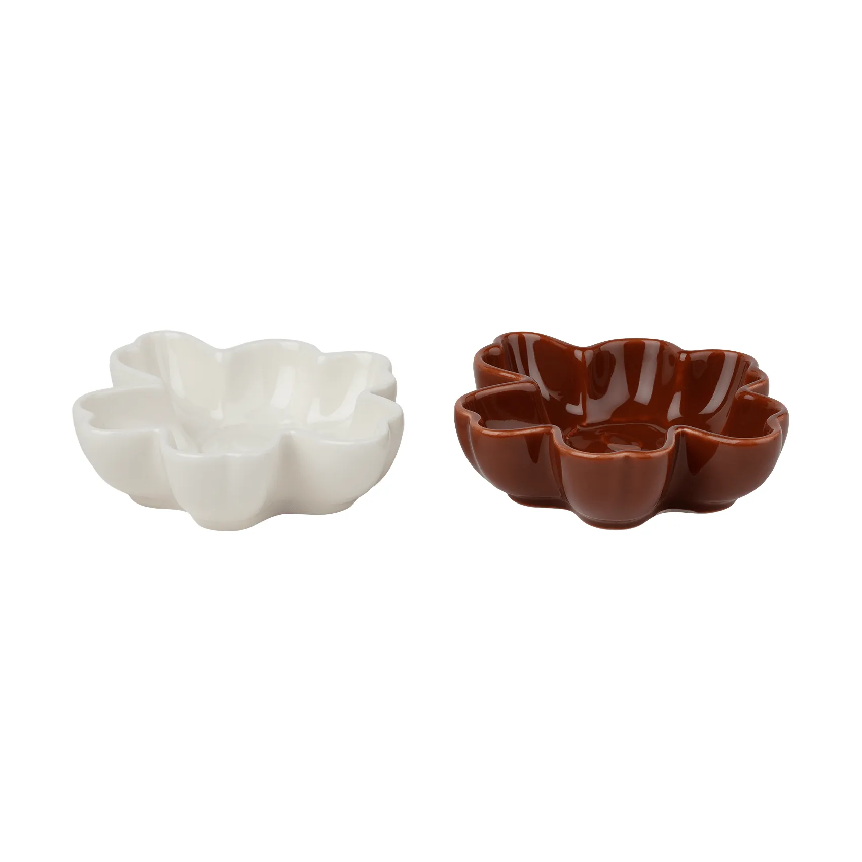 Marimekko Unikko Shape skål Ø11 cm 2 delar White-plum