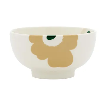 Unikko skål 3 dl - Beige-white-light sand-dark green - Marimekko
