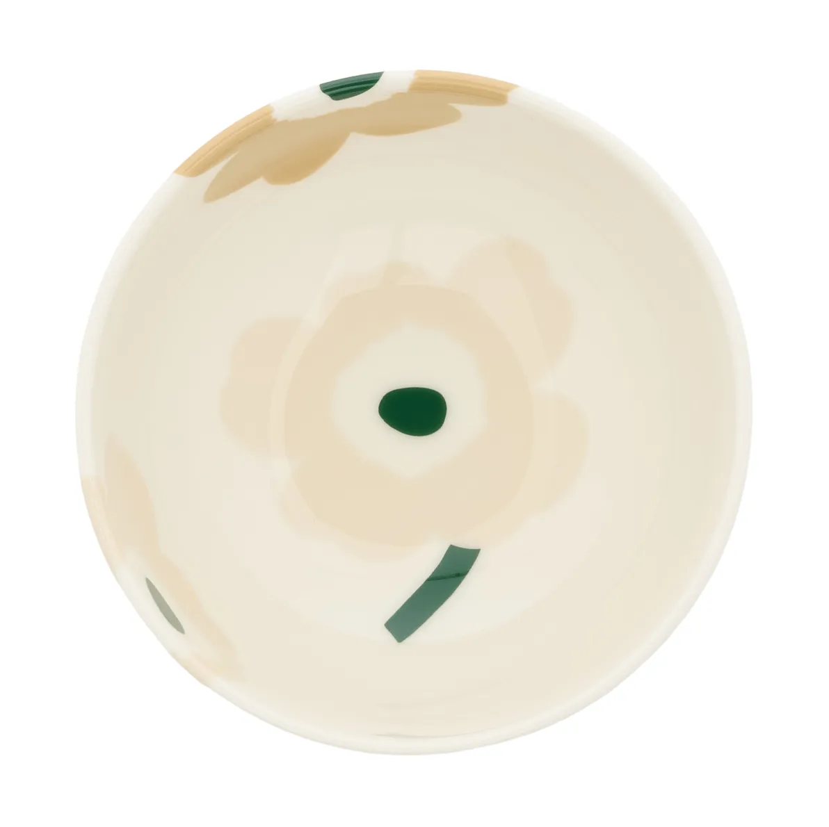 Unikko skål 3 dl, Beige-white-light sand-dark green Marimekko