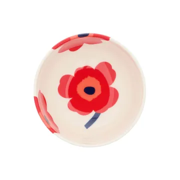 Unikko skål 3 dl - White-red-blue - Marimekko