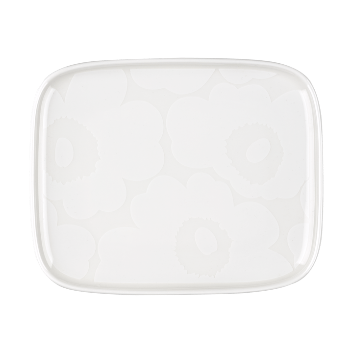 Unikko tallrik 12x15 cm, White Marimekko