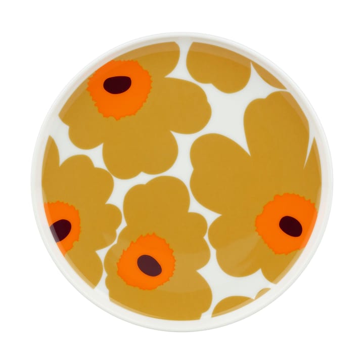 Unikko tallrik Ø20 cm - White-caramel-warm orange - Marimekko