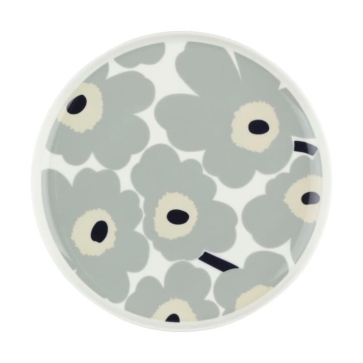 Unikko tallrik Ø25 cm - White-light grey-sand-dark blue - Marimekko