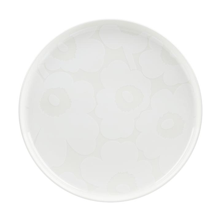 Unikko tallrik Ø25 cm, White Marimekko