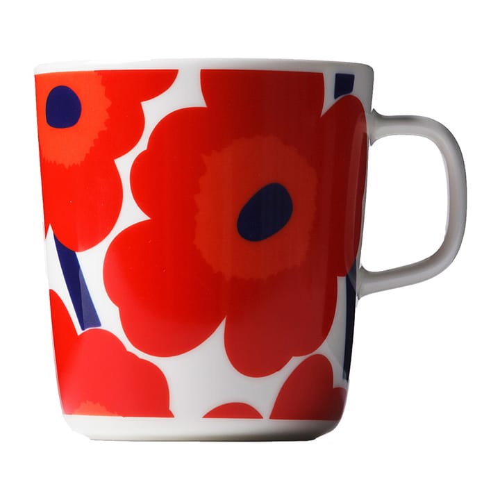 Unikko temugg 4 dl, Röd-vit Marimekko