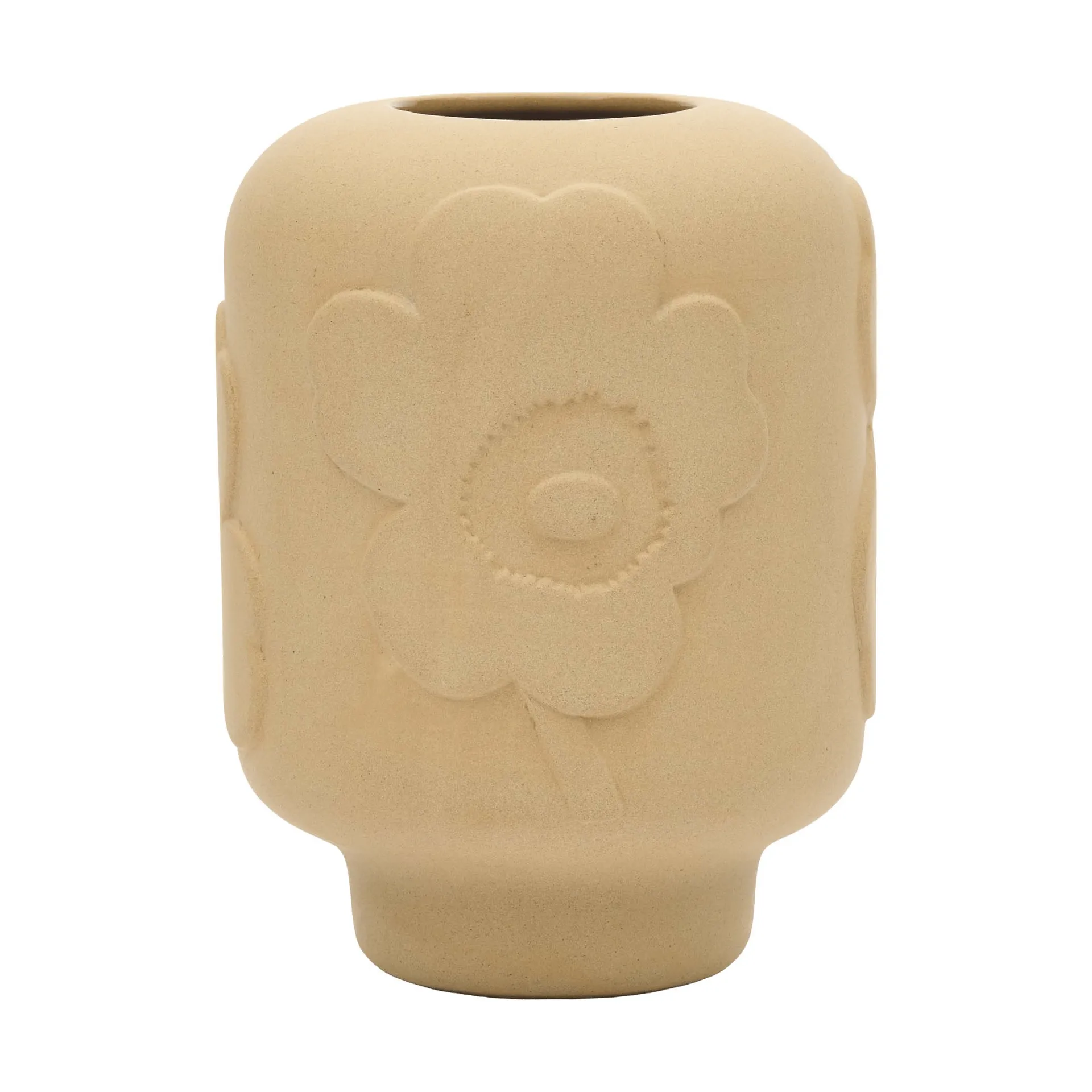 Unikko vas keramik 18 cm, Sandstone Marimekko