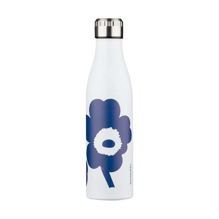 Unikko vattenflaska - White-blue, 0,5 L - Marimekko