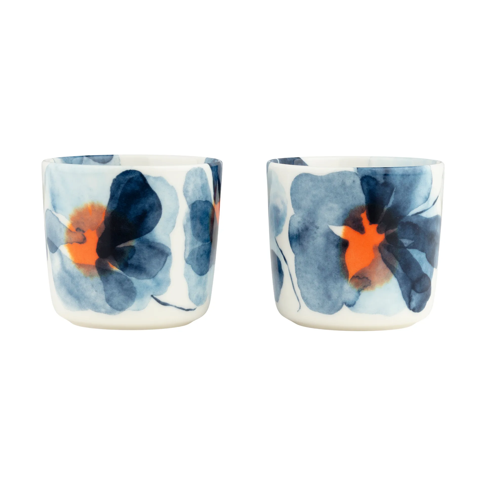 Marimekko Valssi kopp 2-pack White-blue-orange, 20 cl