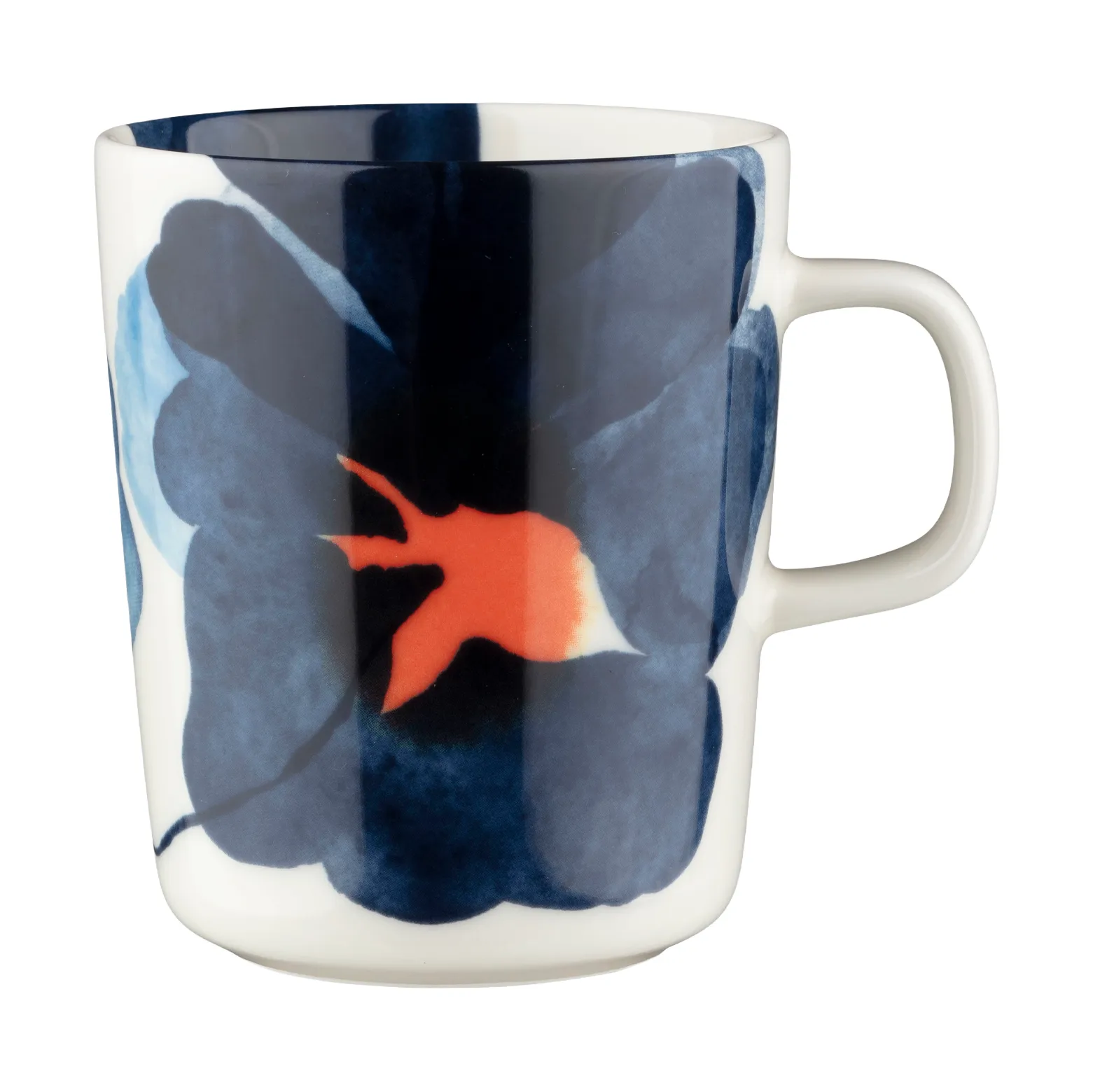 Valssi mugg 25 cl, White-blue-orange Marimekko