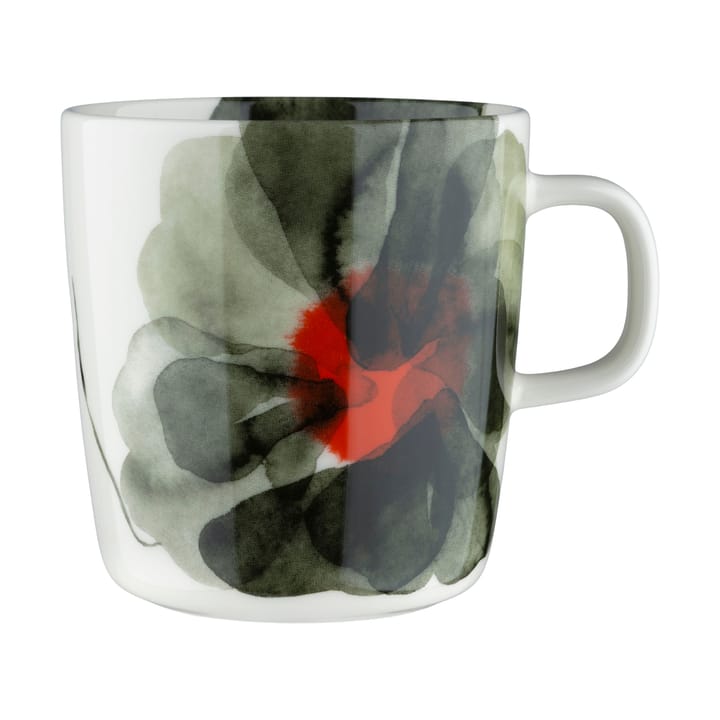 Valssi mugg 40 cl - White-forest green-tomato red - Marimekko