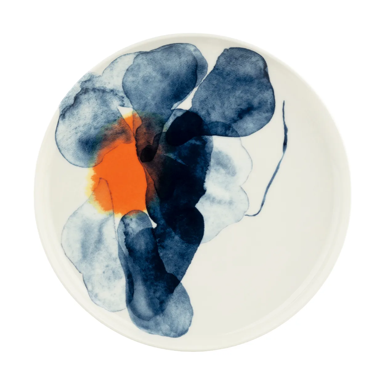 marimekko valssi tallrik white-blue-orange