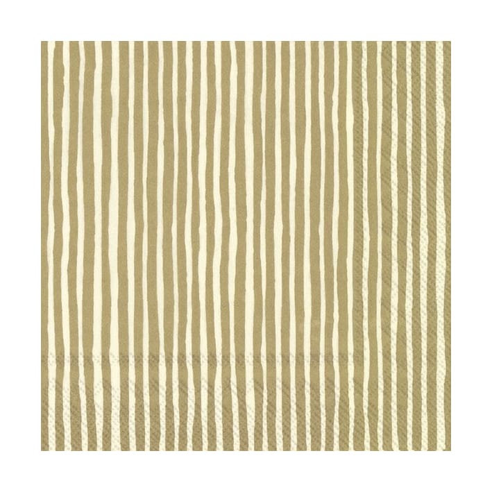 Varvunraita servett 33x33 cm 20-pack, Gold Marimekko
