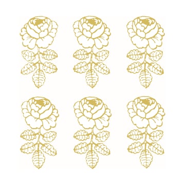 Marimekko Vihkiruusu servett 33×33 cm 20-pack Gold-white