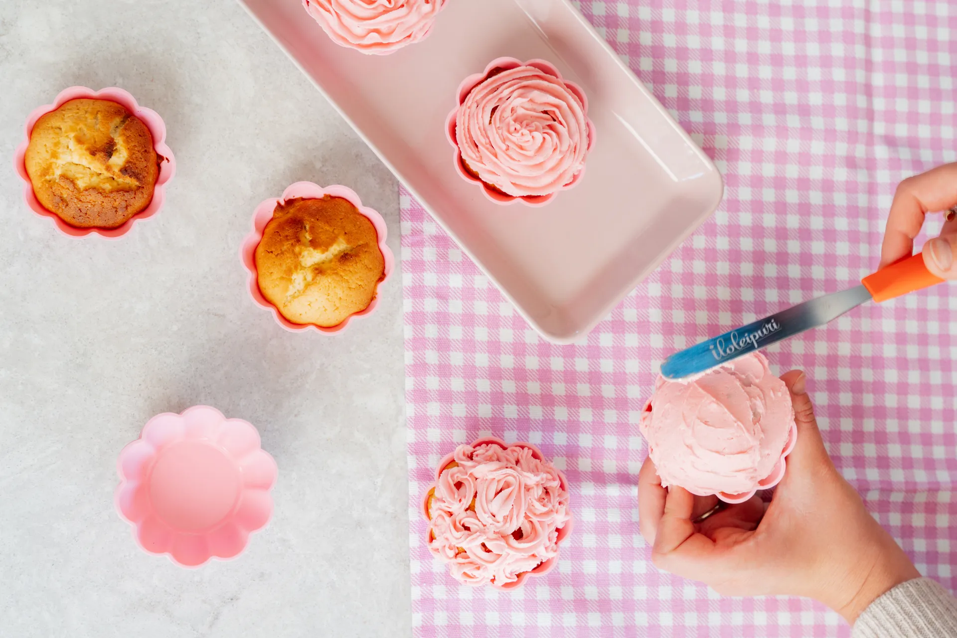 Martinex spatel silikonhandtag, Orange-liten Martinex