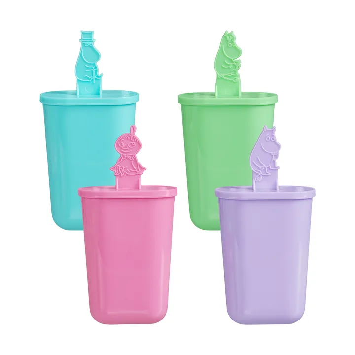 Mumin iskglassform 4 delar - Läskis, 8,5x24 cm - Martinex