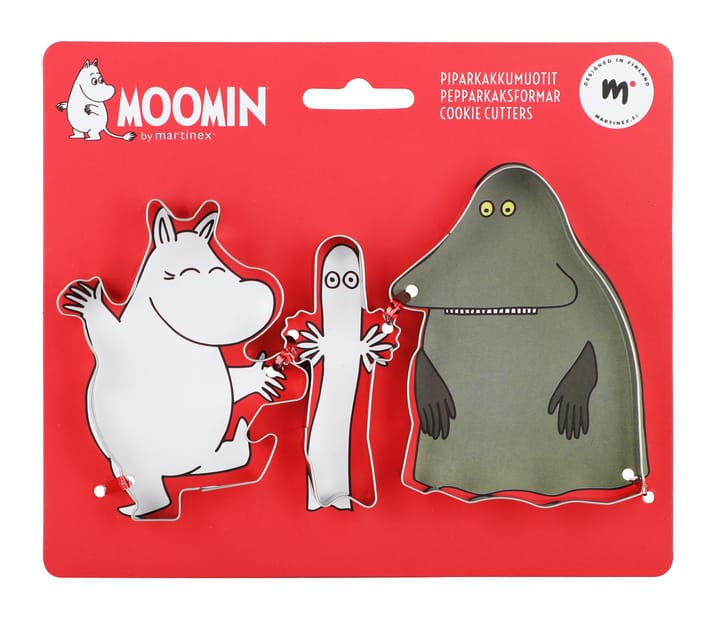 Mumin mumintroll Pepparkaksformar 3-pack, Grå Martinex