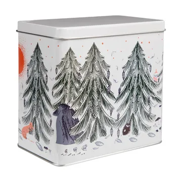 Mumin urskog avlång burk - Ljus, 15x14 cm - Martinex