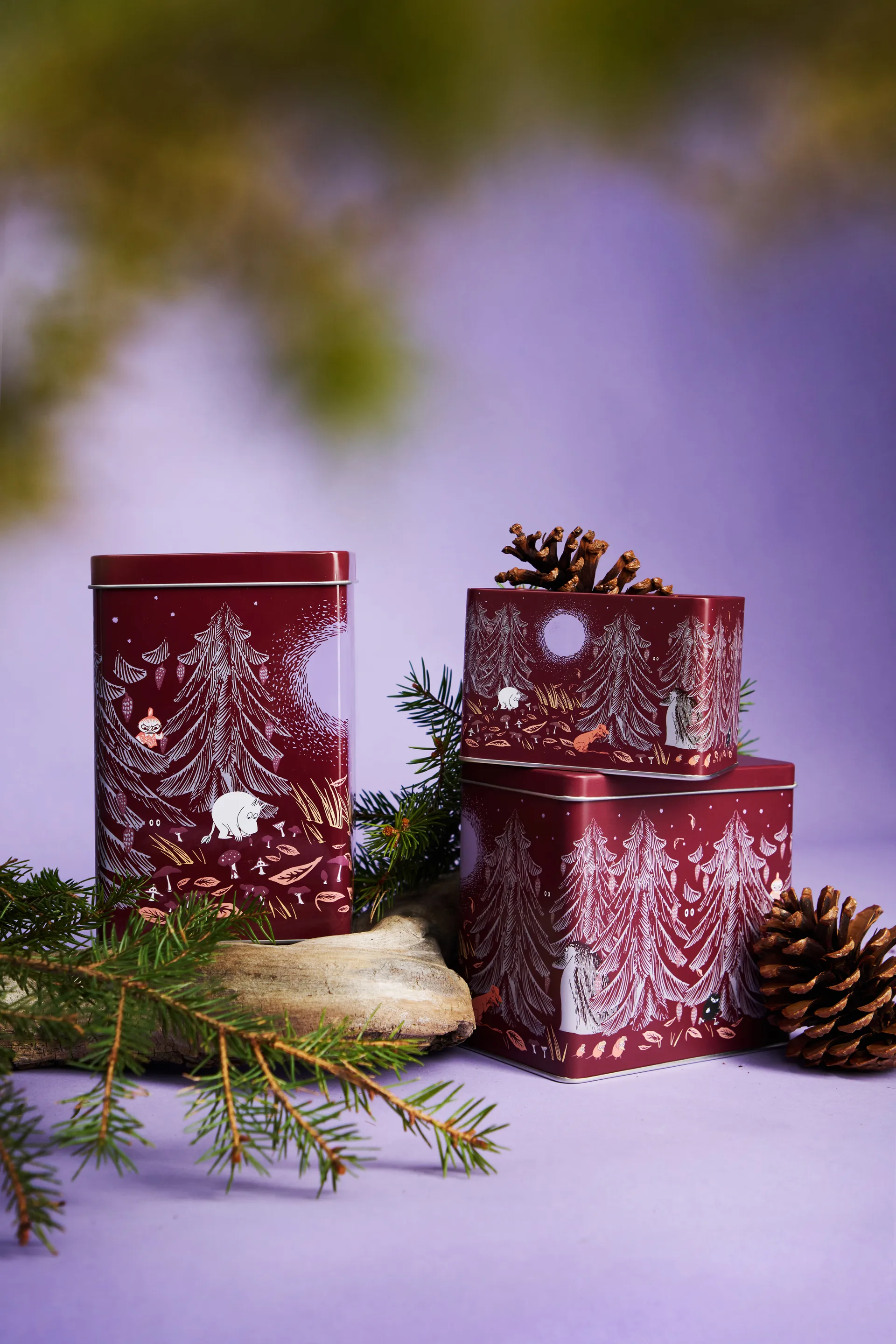 Mumin urskog kaffeburk, Röd, 15x20 cm Martinex