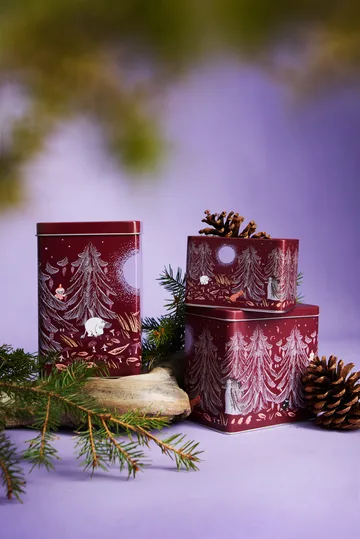 Mumin urskog teburk - Röd, 15x9,5 cm - Martinex