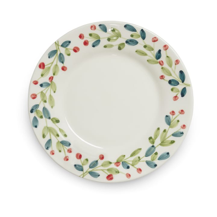 Basic jultallrik Ø21 cm, Vit-multi Mateus