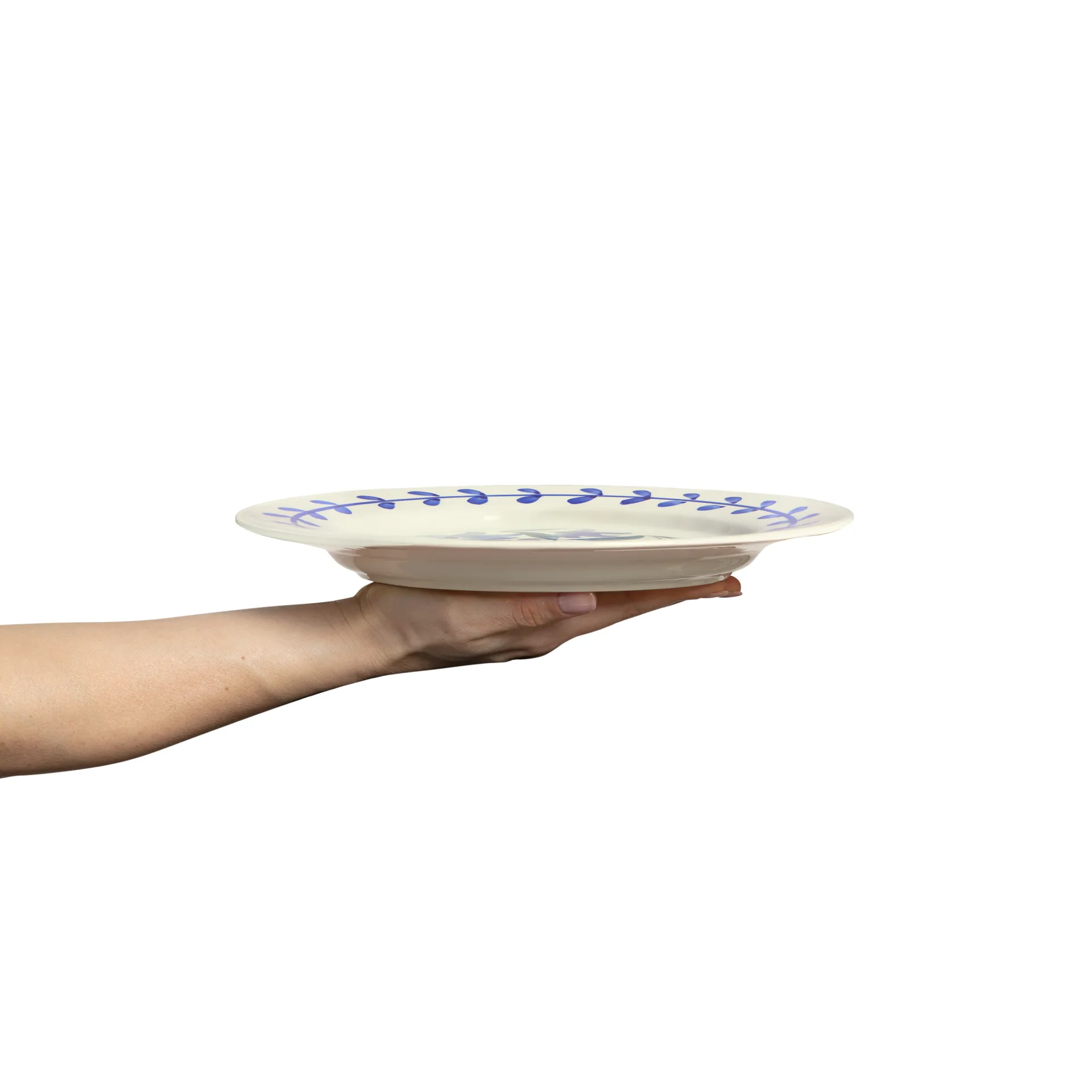 Flowers blossom mattallrik Ø28 cm, Vit Mateus