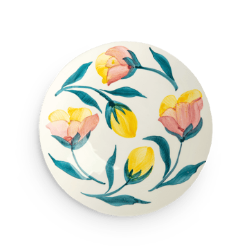 Läs mer om Mateus Flowers tulips assiett Ø20 cm Vit