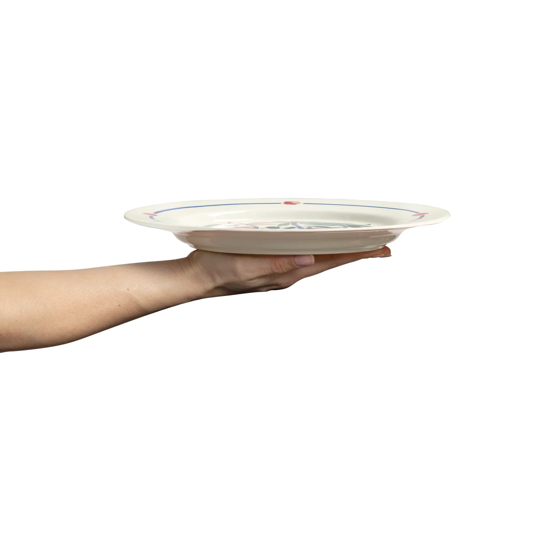 Flowers water lilies mattallrik Ø28 cm, Vit Mateus