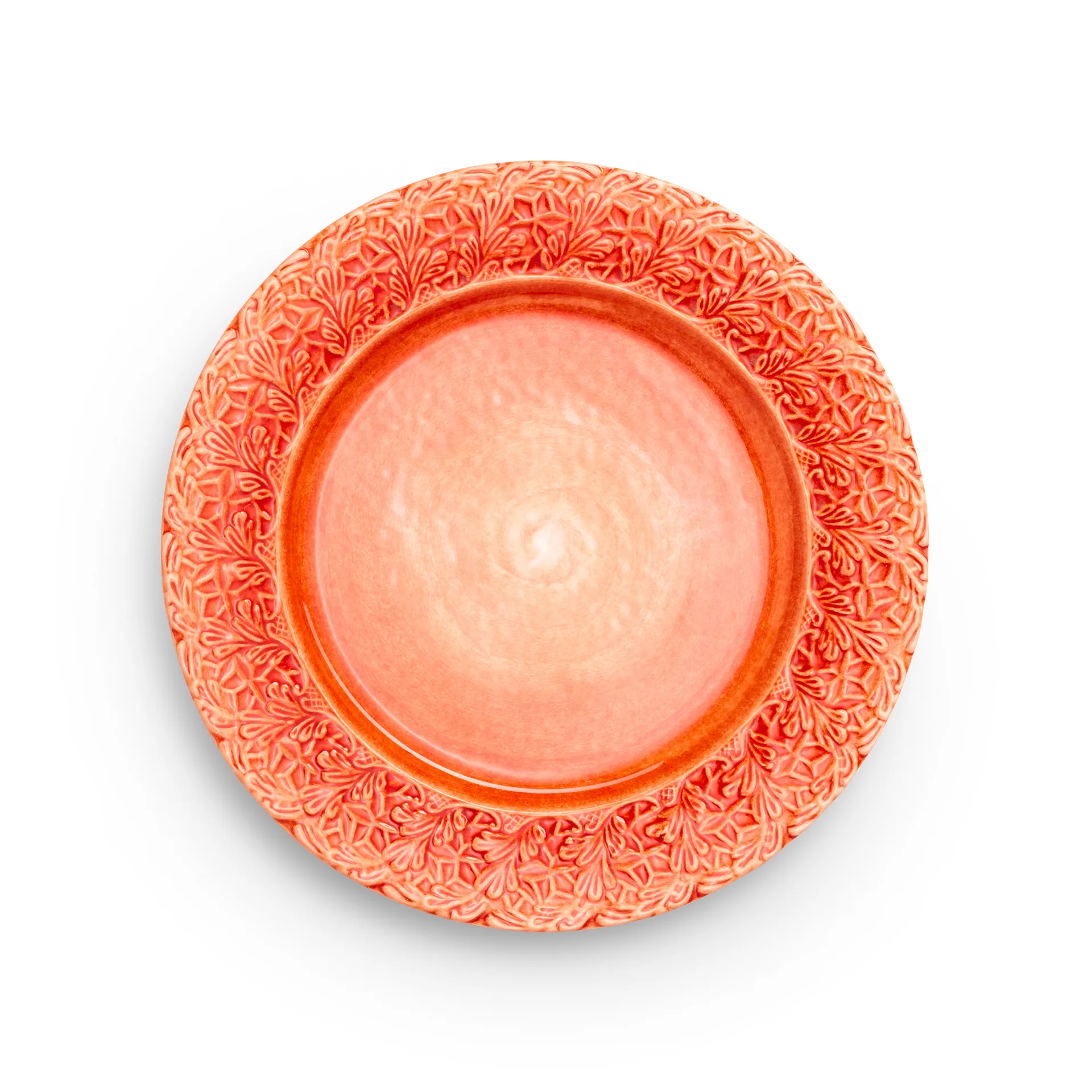 Lace tallrik 25 cm, Orange Mateus