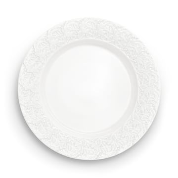 Läs mer om Mateus Lace tallrik 25 cm Vit