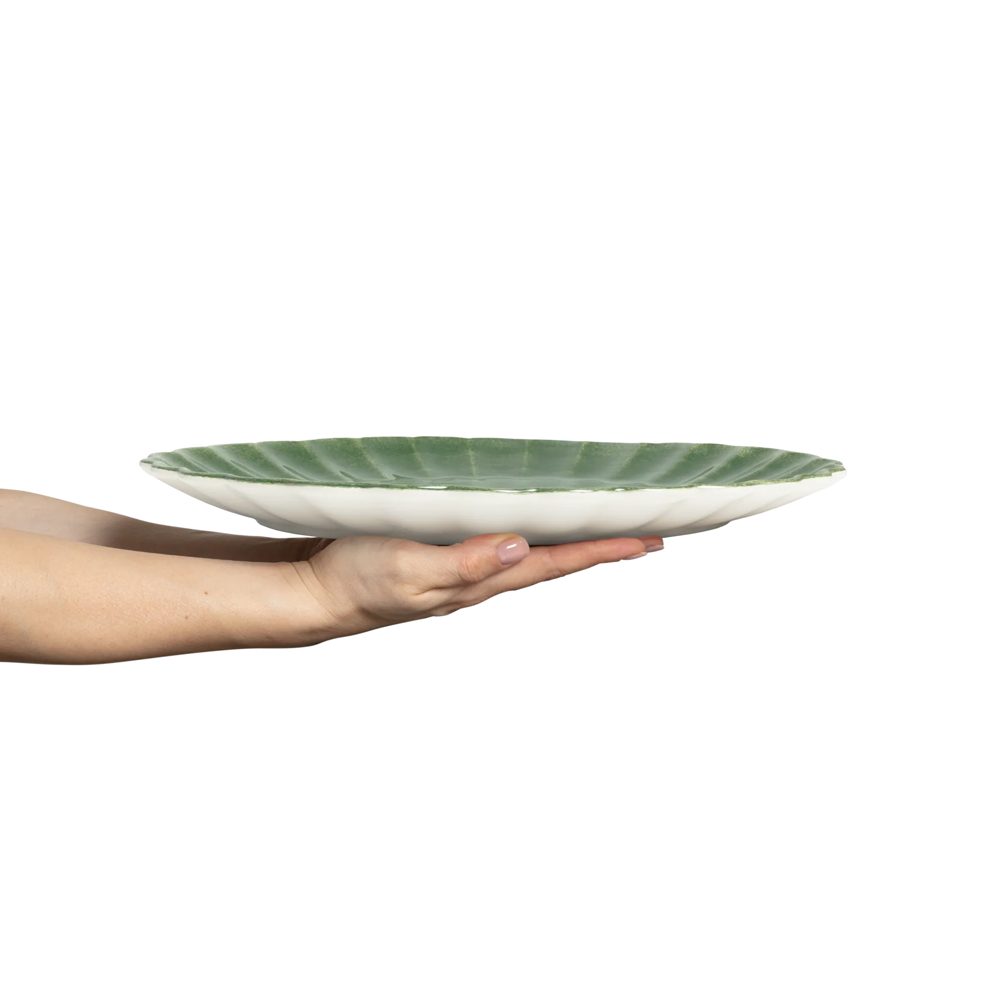 Oyster fat 30x35 cm, Forest green Mateus