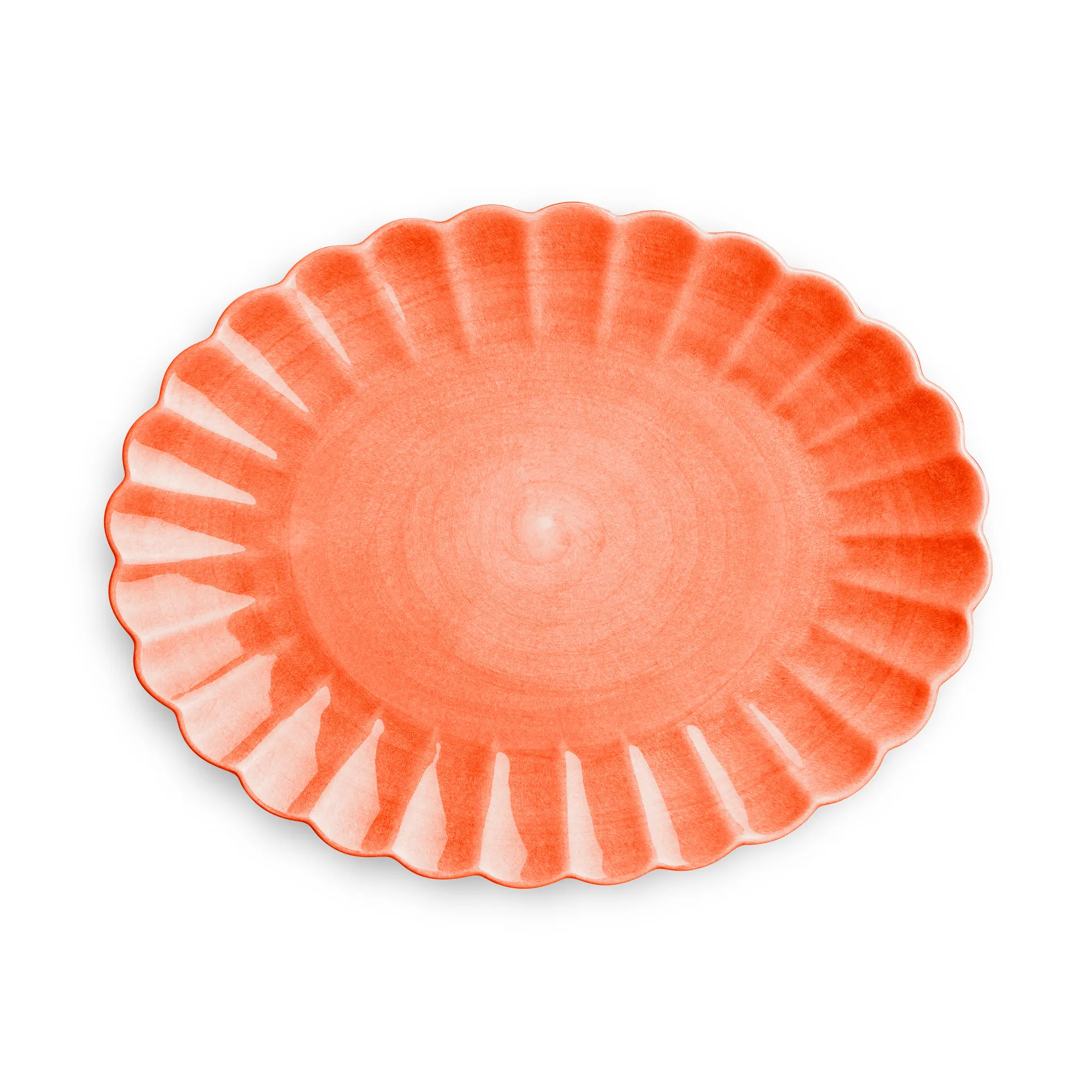 Oyster fat 30x35 cm, Orange Mateus