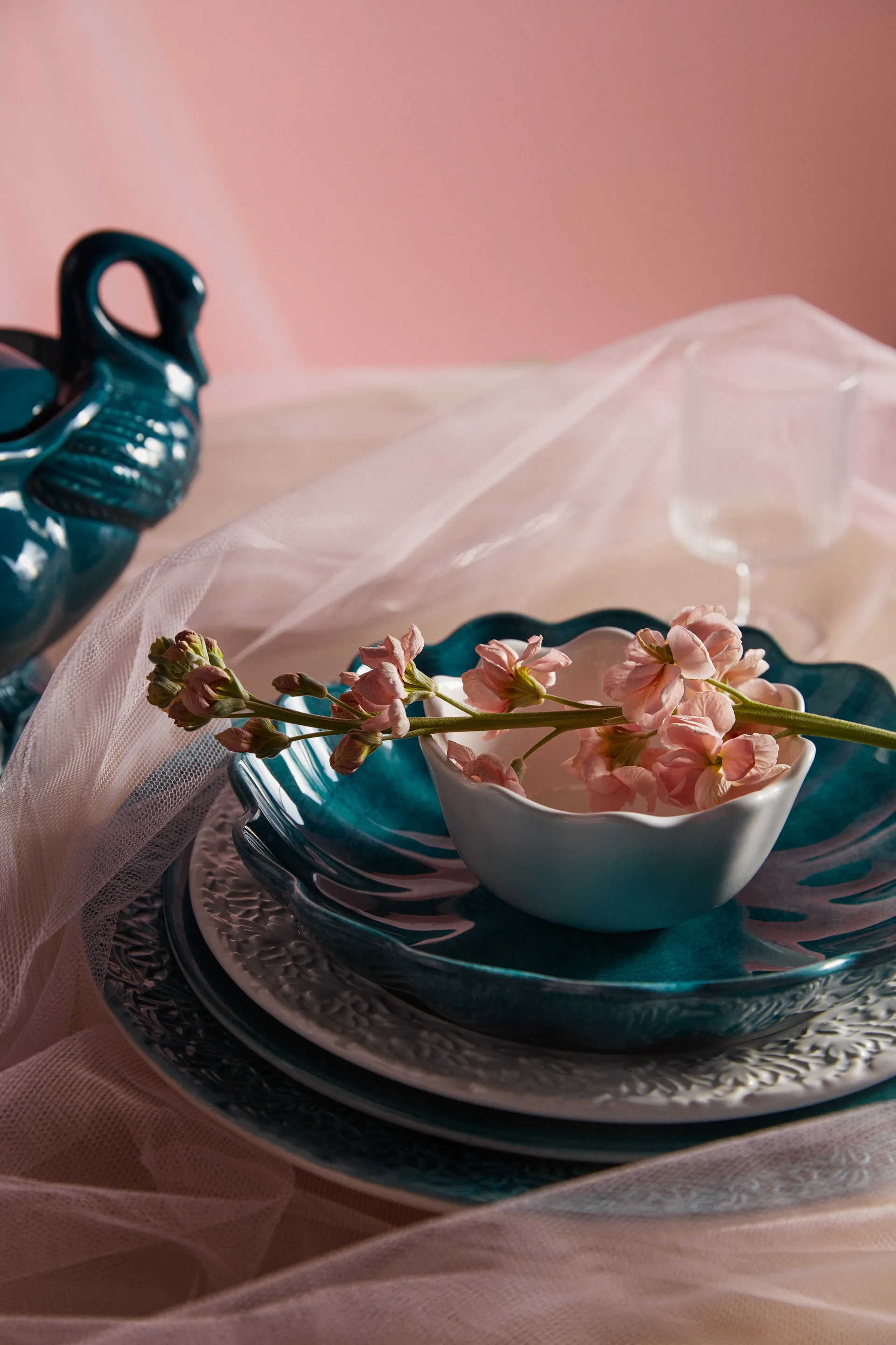 Oyster skål Ø13 cm, Vit Mateus