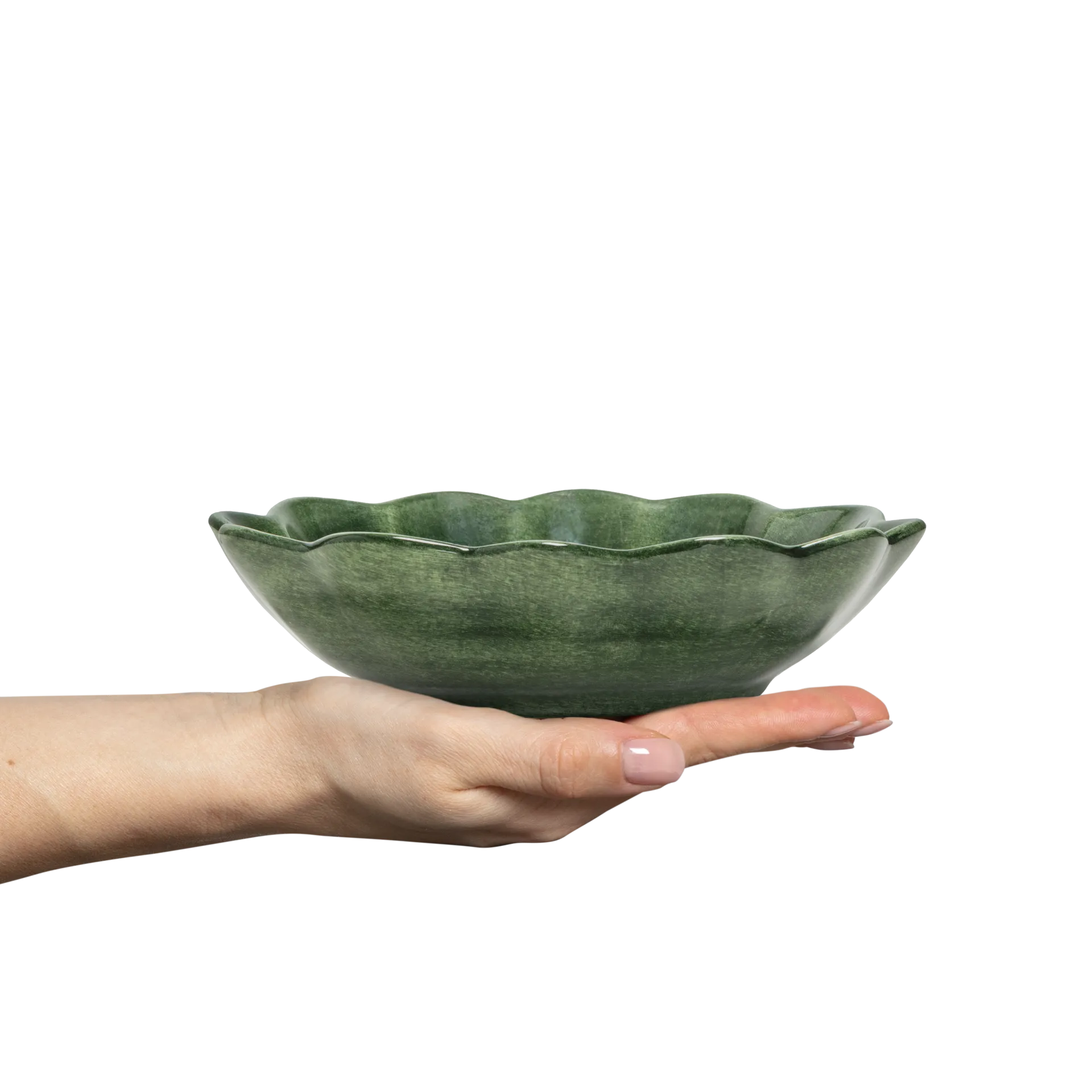 Oyster skål 16x18 cm, Forest green Mateus