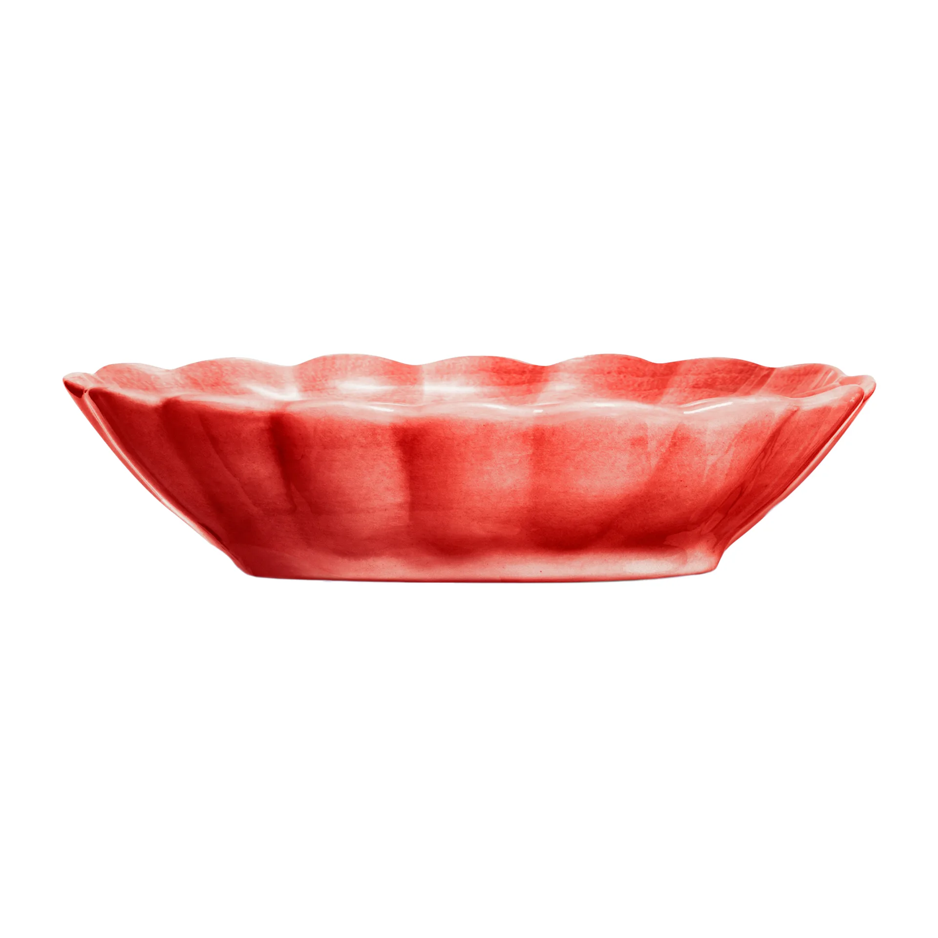 Oyster skål 18x23 cm, Röd Mateus