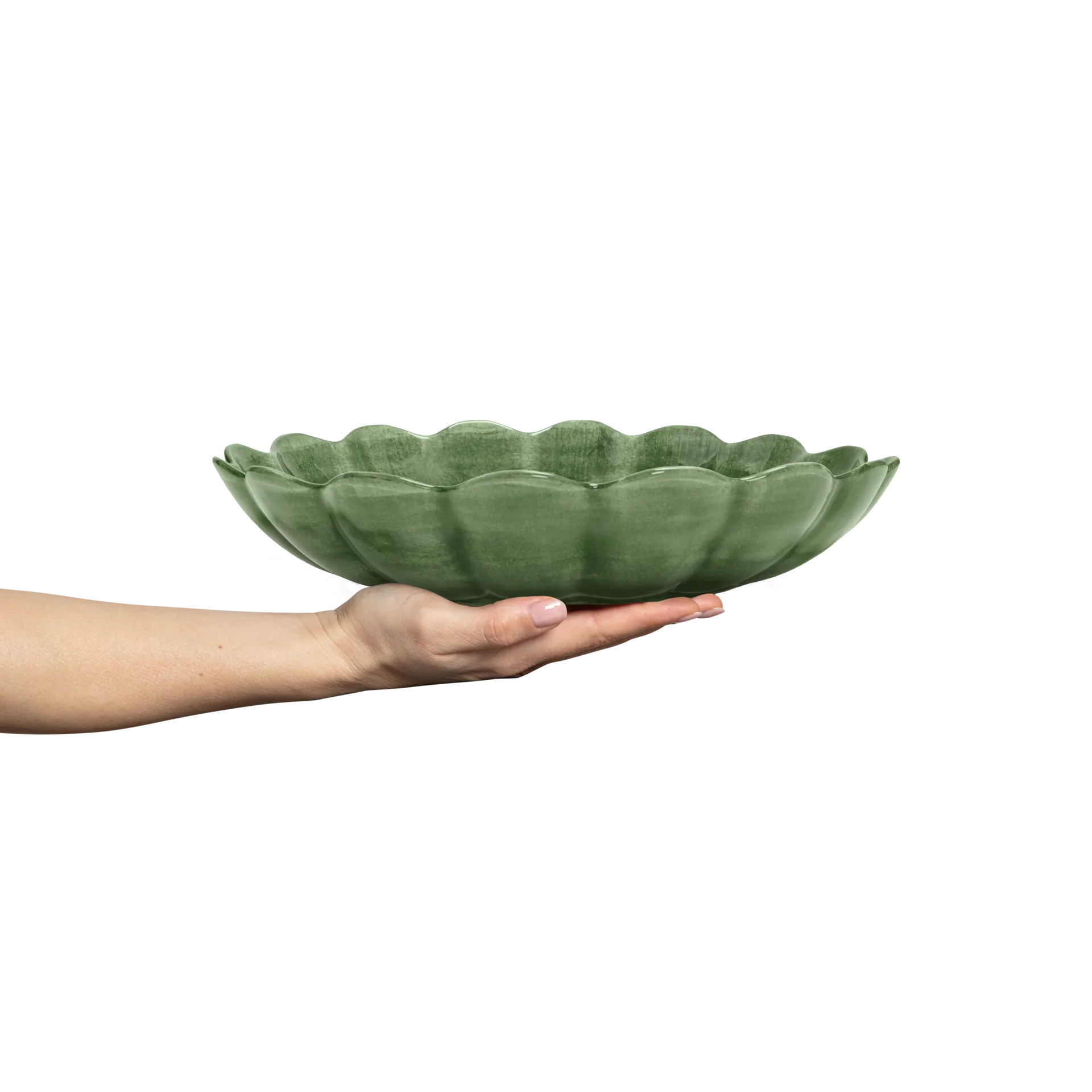 Oyster skål Ø31 cm, Forest green Mateus