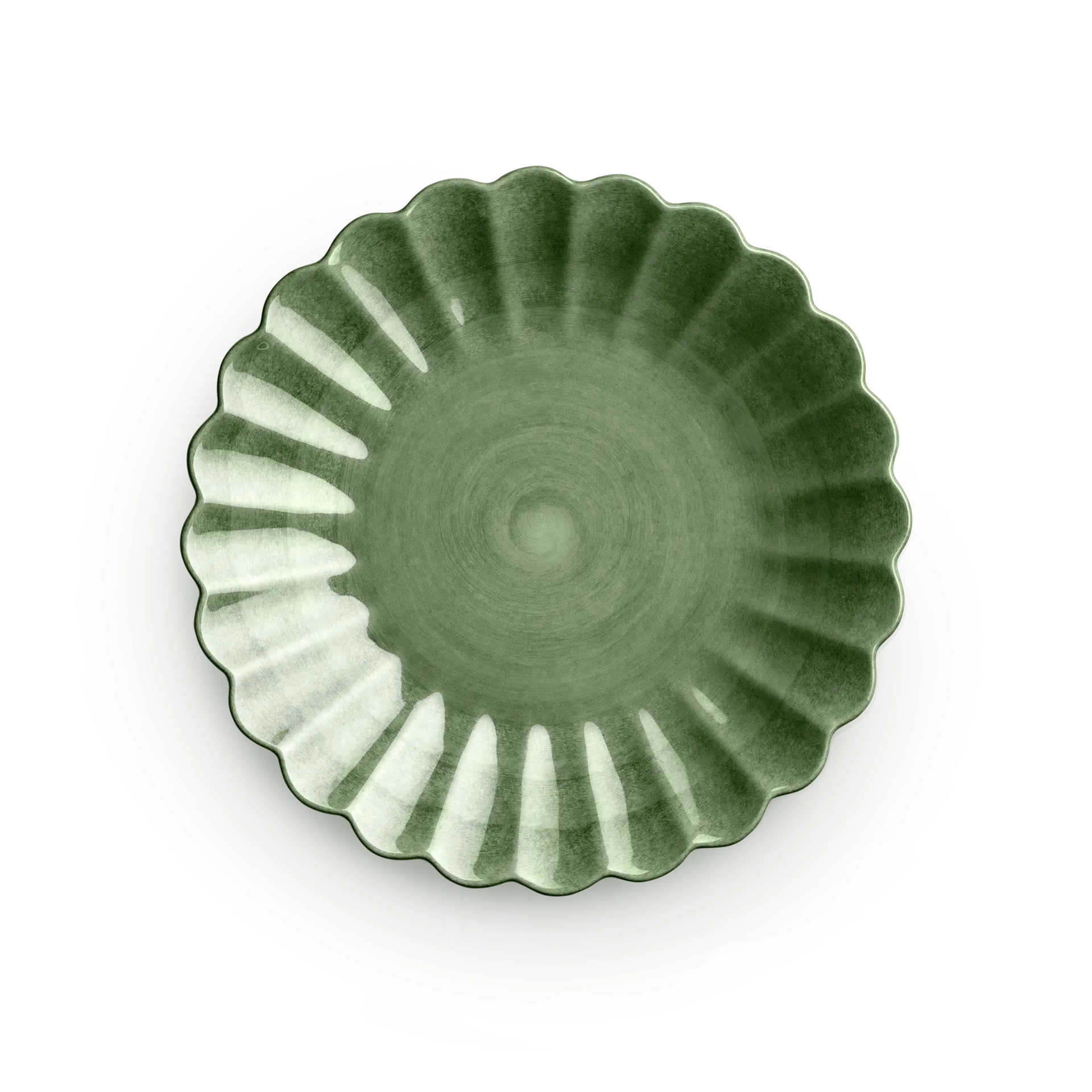 Oyster tallrik 20 cm, Forest green Mateus