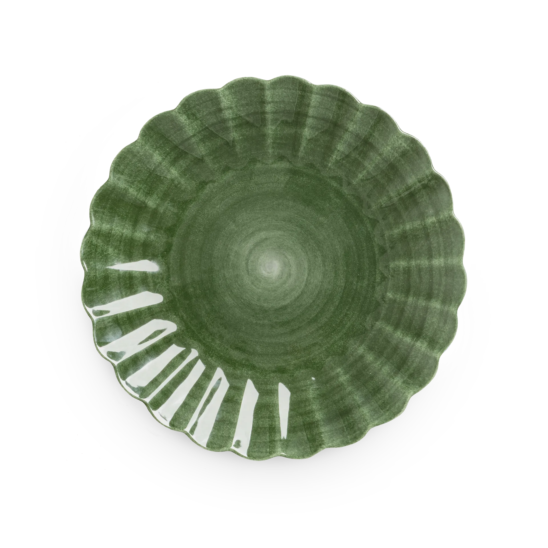 Oyster tallrik 28 cm, Forest green Mateus