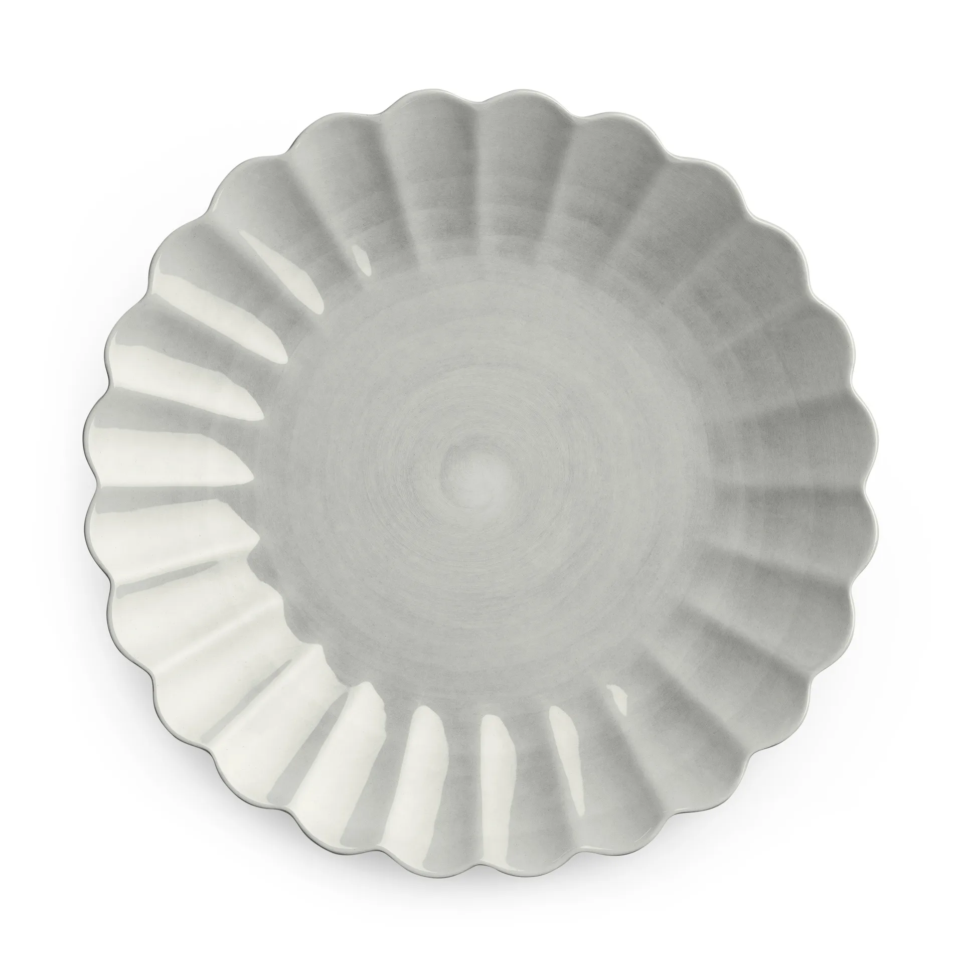 Oyster tallrik 28 cm, Grå Mateus