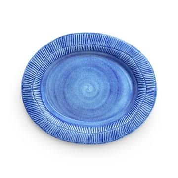 Läs mer om Mateus Stripes fat 30x35 cm Ljusblå