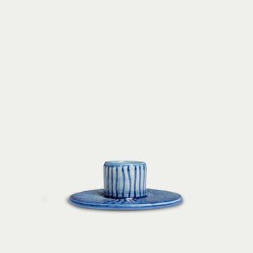 Läs mer om Mateus Stripes ljusstake Ø8 cm Ljusblå
