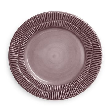 Läs mer om Mateus Stripes tallrik Ø21 cm Plum